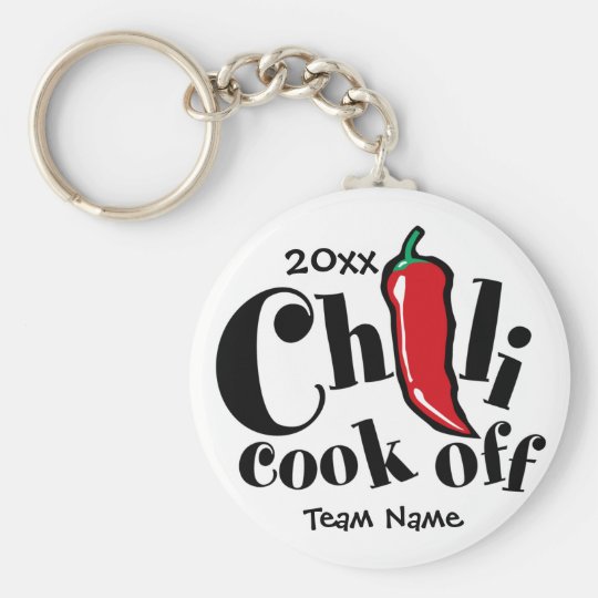 Red Pepper Chili Cook Off Contest Keychain