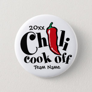 Red Pepper Chili Cook Off Contest Pinback Button