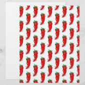 Red Pepper Diva Cartoon Pattern (Front/Back)