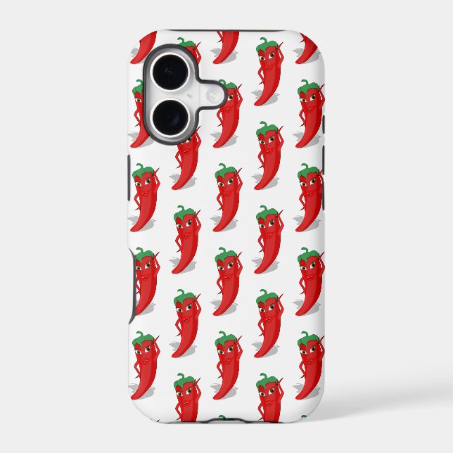 Red Pepper Diva Cartoon Pattern Iphone Case (Back)