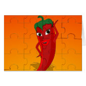 Red Pepper Diva Jigsaw Puzzle (Front Horizontal)
