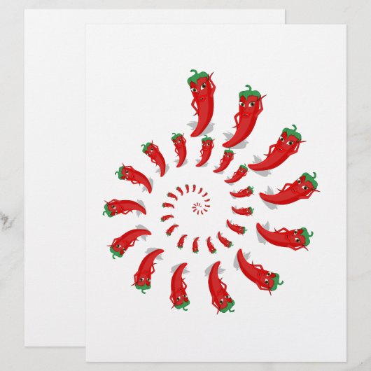 Red Pepper Diva Spiral (Front/Back)
