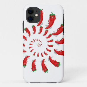 Red Pepper Diva Spiral iPhone 11 Case