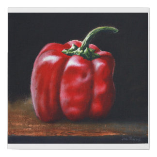 Red Pepper Faux Canvas Print