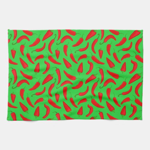 Red Pepper Fun Kitchen Towel