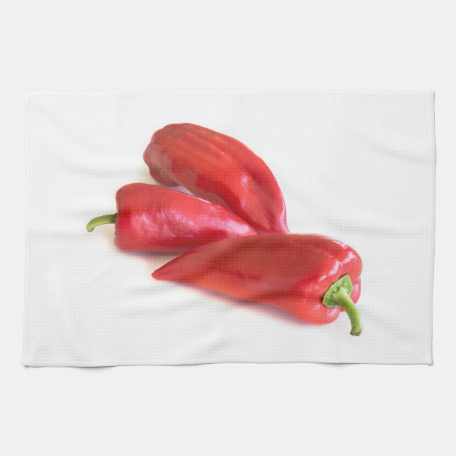 Red pepper kitchen towel (Horizontal)