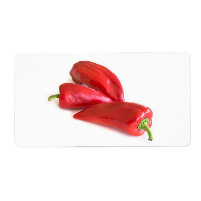 Red pepper label (Front)
