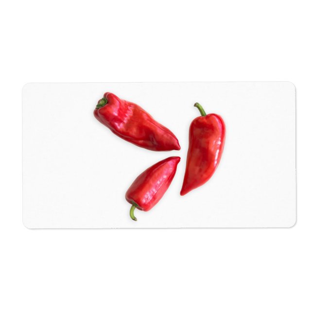 Red pepper label (Front)