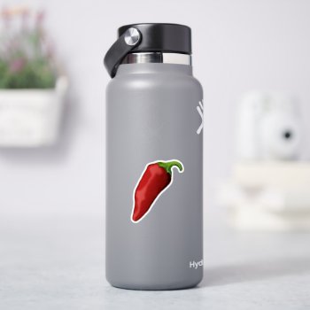 Red Pepper  Sticker by stickywicket at Zazzle