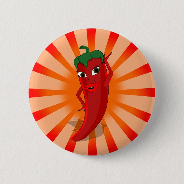 Red Pepper Superstar Button (Front)
