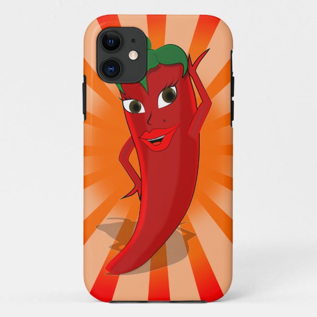 Red Pepper Superstar Case-Mate iPhone Case (Back)