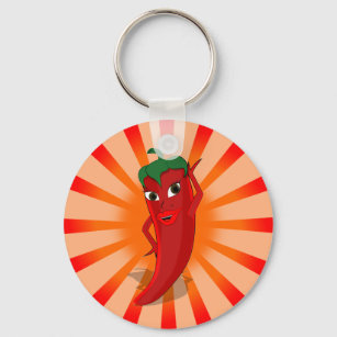Red Pepper Superstar Keychain