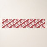 Red Peppermint Stripe Scarf<br><div class="desc">Festive red and green peppermint stripes adorn this scarf, the perfect accessory for your holiday wardrobe! Also available in solid red, red and pink, two tone green and two tone blue. Select the size and shape that's right for you!</div>