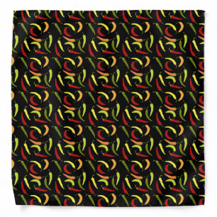 Red Peppers Cinco de Mayo Mexican Hot Spicy Food Bandana