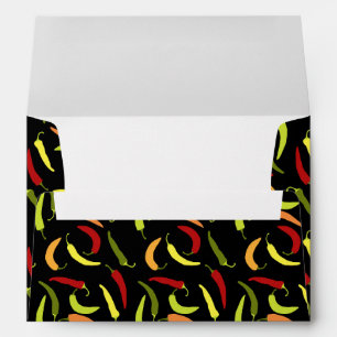 Red Peppers Cinco de Mayo Mexican Hot Spicy Food Envelope