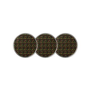 Red Peppers Cinco de Mayo Mexican Hot Spicy Food Golf Ball Marker