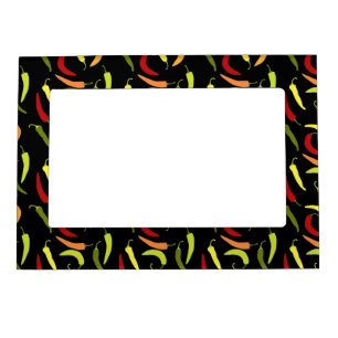 Red Peppers Cinco de Mayo Mexican Hot Spicy Food Magnetic Frame