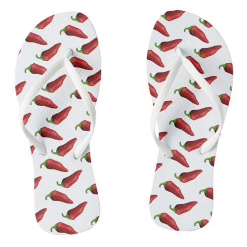 Red peppers  flip flops