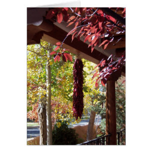 Red Peppers in New Mexico Fall Foliage
