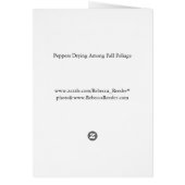 Red Peppers in New Mexico Fall Foliage Cards (Back)