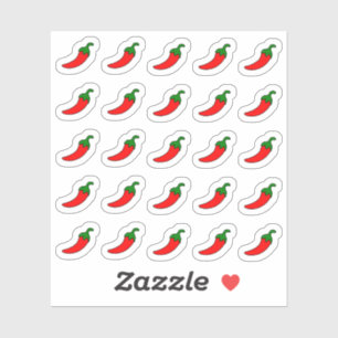 Red Peppers Spicy Book Rating Decorative Planner Sticker