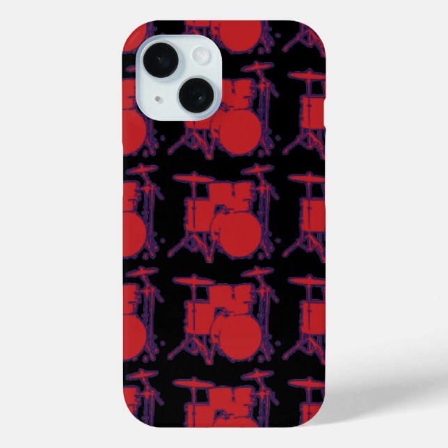 red percussion drums Case-Mate iPhone case (Back)