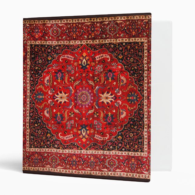 Red Persian Rug from Mashhad Binder (Front/Inside)