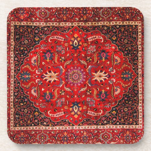 Red Persian Rug from Mashhad Coaster