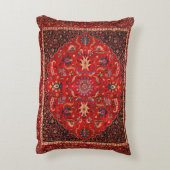 Red Persian Rug from Mashhad Decorative Pillow (Back(Vertical))