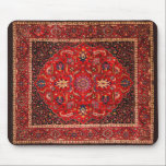 Red Persian Rug from Mashhad Mouse Pad<br><div class="desc">The city of Mashhad has long been one of the centers for production of famous Persian carpets. It is also one of the oldest centers of carpet weaving. This particular rug is signed by master weaver Saber. The familiar medallion carpet is usually a symmetrical the design that often features a...</div>