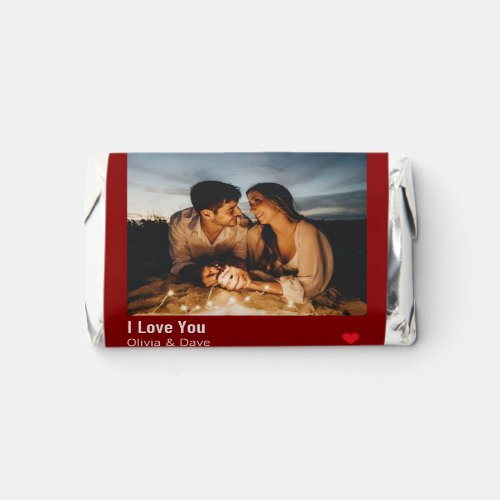  Red Personalized Couple Photo Playlist Hersheys Miniatures