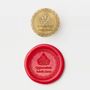 Red Personalized Mexican Style Quinceañera Wax Seal Stamp
