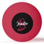 Red Personalized Ping Pong Ball Red Personalized Ping Pong Ball