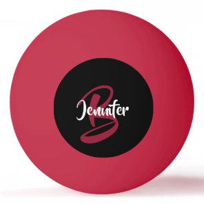 Red Personalized Ping Pong Ball