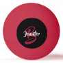 Red Personalized Ping Pong Ball