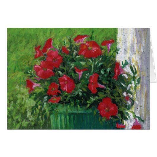 "Red Petunias" Cards (Front Horizontal)