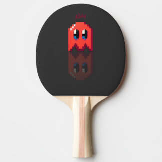red phantom personal name fanart PacMan black Ping Pong Paddle