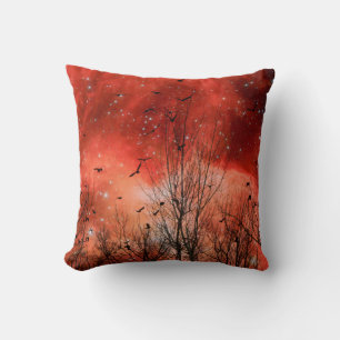 Red Phenomenon Throw Pillow