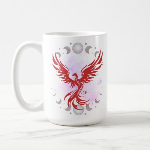 Red Phoenix bird Coffee Mug