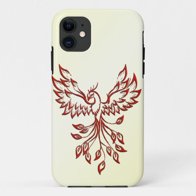 Red Phoenix Rises Case-Mate iPhone Case (Back)