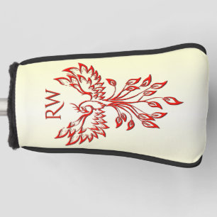 Red Phoenix Rises Golf Head Cover