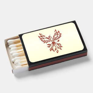 Red Phoenix Rises Matchboxes