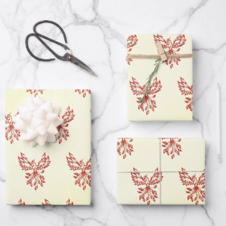 Red Phoenix Rises Wrapping Paper Sheets