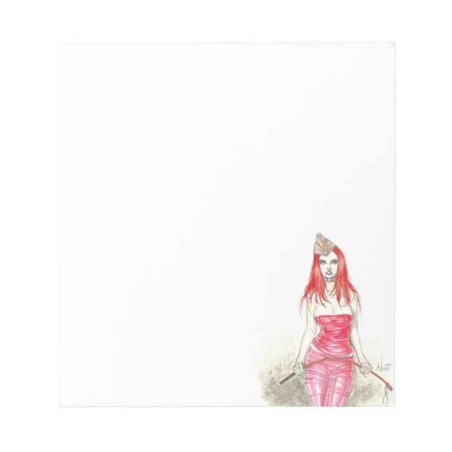 Red Phoenix Rising Notepad (Front)