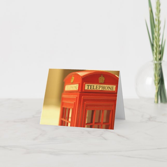 Red Phone Booth Card (Front)
