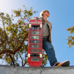 Red Phone Box, London, England Skateboard