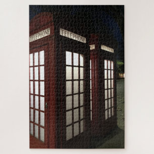 Red Phone Boxes, Rosebery Avenue, London, UK Jigsaw Puzzle