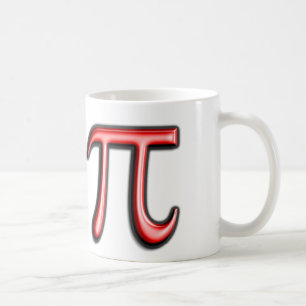 Red Pi Symbol Coffee Mug