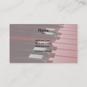 Red Piano Business Card