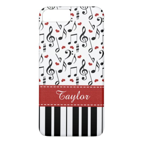 Red Piano Keyboard iPhone 8 Plus7 Plus Case